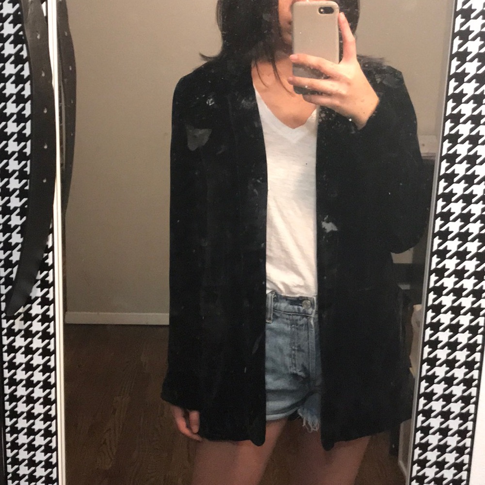 velvet blazer